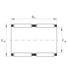 滾針及保持架組件 K80X88X46-ZW, 根據(jù) DIN 5405-1/ ISO 3030 標(biāo)準(zhǔn)，雙列