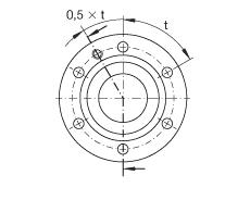 推力角接觸球軸承 ZKLF1255-2RS, 雙向，螺釘安裝，兩側(cè)唇密封