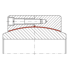 大的關(guān)節(jié)軸承 GE800-DW, 根據(jù) DIN ISO 12 240-1 標(biāo)準(zhǔn)，免維護(hù)