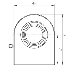 液壓桿端軸承 GF30-DO, 根據(jù) DIN ISO 12 240-4 標(biāo)準(zhǔn)，帶焊接面，需維護(hù)