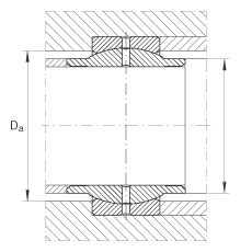 關(guān)節(jié)軸承 GE110-LO, 根據(jù) DIN ISO 12 240-1 標(biāo)準(zhǔn)，需維護(hù)