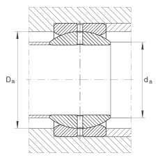 關(guān)節(jié)軸承 GE19-ZO, 根據(jù) DIN ISO 12 240-1 標準，英制尺寸，需維護